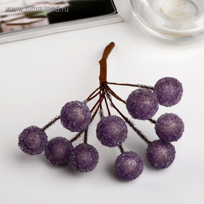 Декор для творчества Декор для творчества "Блестящие шарики" (1 набор=1 букет) в букете 10 шт МИКС 10х2 см