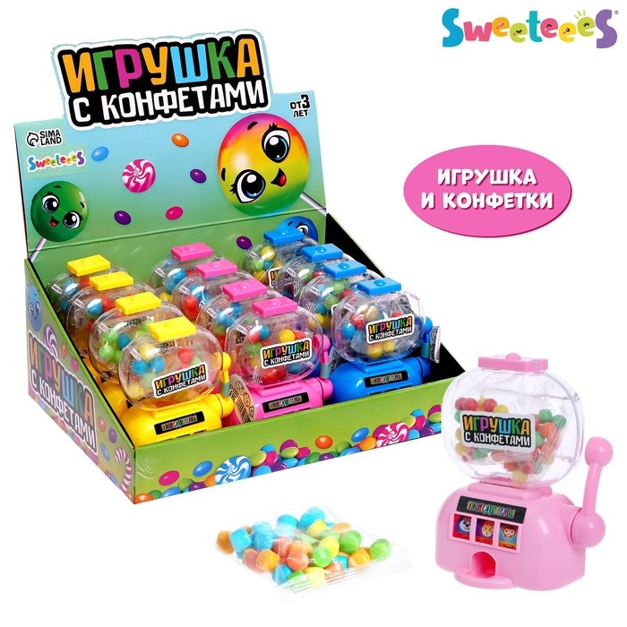 Игрушка с конфетками «Игровой автомат», МИКС Игрушка с конфетками «Игровой автомат», МИКС