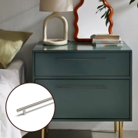 Ручка-рейлинг ТУНДРА BISTRO, d=12 мм, м/о 448 мм, цвет сатиновый никель Ручка-рейлинг ТУНДРА BISTRO, d=12 мм, м/о 448 мм, цвет сатиновый никель