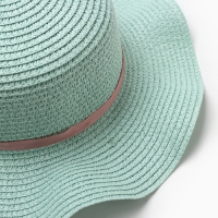 Шляпа для девочки "Милашка" MINAKU, р-р 54, цв.голубой Шляпа для девочки "Милашка" MINAKU, р-р 54, цв.голубой