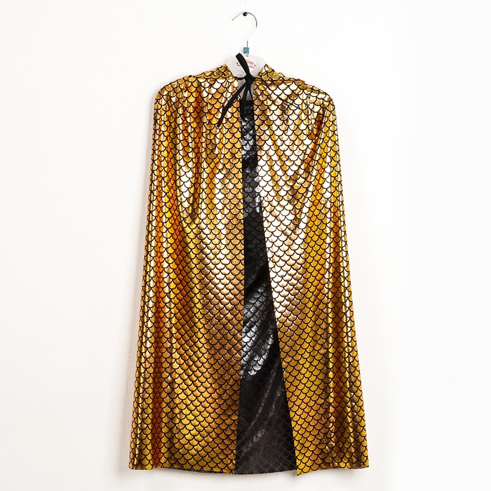 Карнавальный набор &laquo;Золотая Змейка&raquo;: плащ длина 80 см, маска