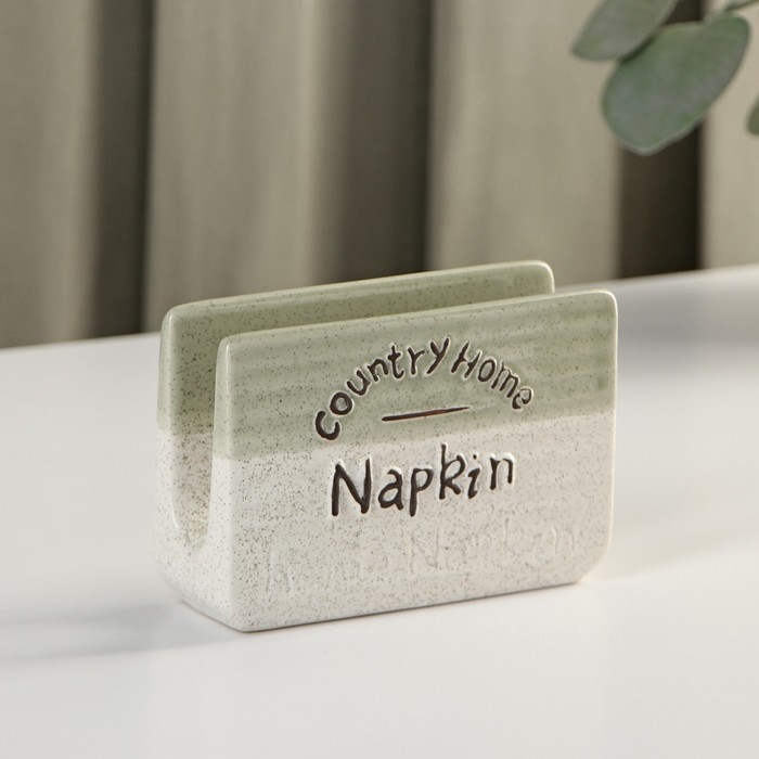 Салфетница керамическая &laquo;Домик в деревне&raquo;, 11,7&times;4&times;8 см