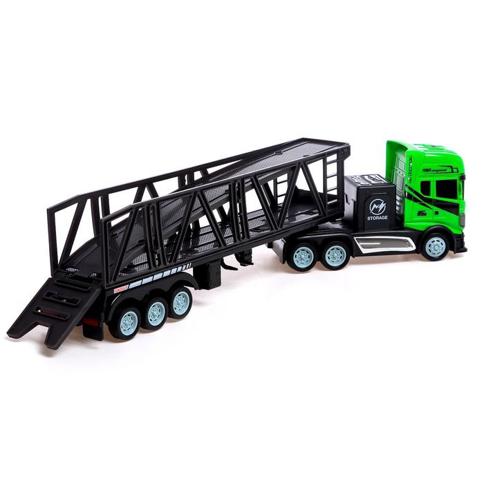 Грузовик радиоуправляемый &laquo;Автовоз&raquo;, с машинками, светофором и дорожными знаками