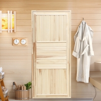 Дверь для бани и сауны "Эконом", ЛИПА 180&times;80см