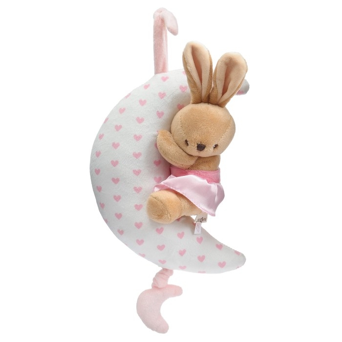 Подвеска музыкальная «Зайка на луне», заводная, на кроватку, коляску, Mum&Baby Подвеска музыкальная «Зайка на луне», заводная, на кроватку, коляску, Mum&Baby