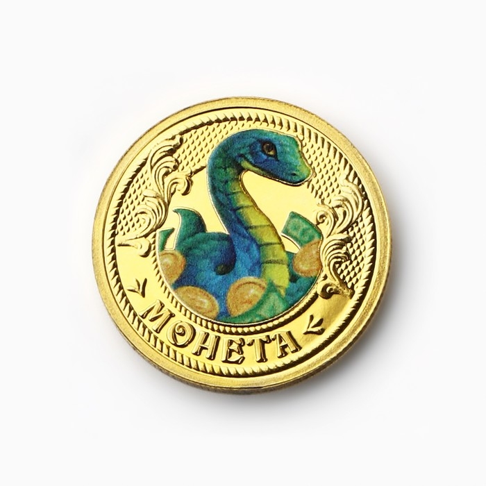 Монета новогодняя &laquo;Монета богатства&raquo; на Новый год, диам. 2,2 см