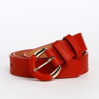 Ремень женский, ширина 3 см, винт, пряжка со вставкой, цвет рыжий Ремень женский, ширина 3 см, винт, пряжка со вставкой, цвет рыжий
