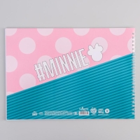 Альбом для рисования А4, 40 листов 100 г/м&sup2;, на пружине, Минни Маус