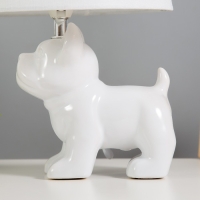 Настольная лампа "Бернард" 1х40Вт Е14 провод-1,6м белый 21х21х30см Настольная лампа "Бернард" 1х40Вт Е14 провод-1,6м белый 21х21х30см