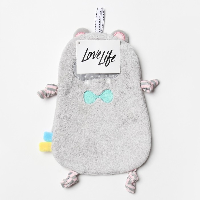 Полотенце для рук LoveLife Полотенце для рук LoveLife "Бегемот", 30х21 см, 100% пэ, микрофибра 300 г/м2