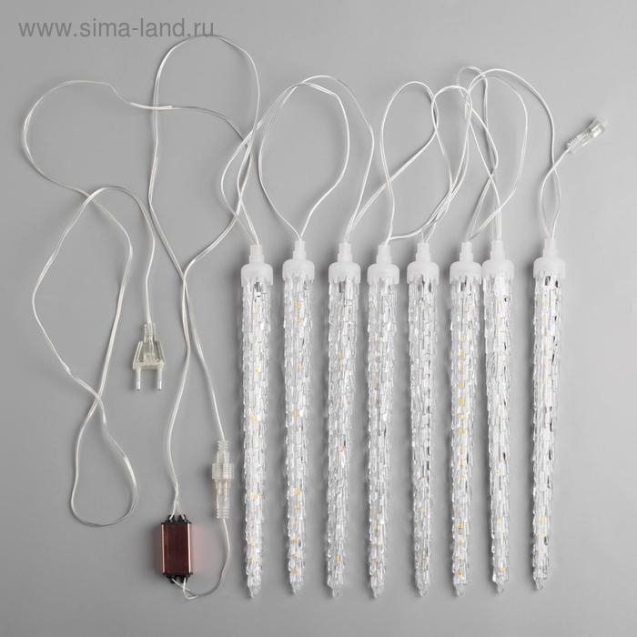 Гирлянда «Сосульки рифленые» 2.5 × 0.3 м, IP65, прозрачная нить, 192 LED, свечение синее с эффектом стекания, 12 В Гирлянда «Сосульки рифленые» 2.5 × 0.3 м, IP65, прозрачная нить, 192 LED, свечение синее с эффектом стекания, 12 В