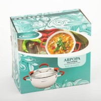 Кастрюля &laquo;Аврора&raquo;, 4 л, d=22 см, капсульное дно, индукция