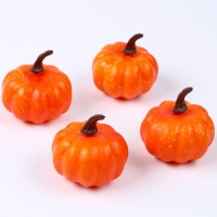Фигурка для поделок и декора &laquo;Тыква&raquo;, набор 2 шт., размер 1 шт. &mdash; 7 &times; 7 &times; 7,5 см, цвет оранжевый