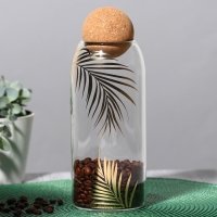 Банка для хранения сыпучих продуктов и круп &laquo;Тропики&raquo;, 1000 мл