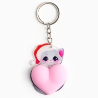 Брелок новогодний, для ключей, мялка &laquo;Возьми счастье в свои руки&raquo; 4,7 х 12, 5 см