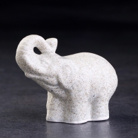 Статуэтка гжель &laquo;Индийский Слон&raquo;, бело-синий,керамика,