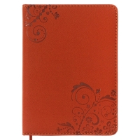 Ежедневник недатированный А6, 100 листов в линейку, обложка пвх, МИКС