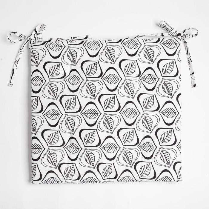 Сидушка на стул Этель Leaves 42х42см, 100% хлопок, 190 г/м2 Сидушка на стул Этель Leaves 42х42см, 100% хлопок, 190 г/м2