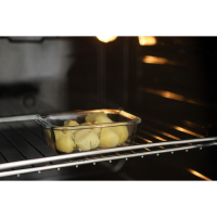 Контейнер для еды из жаропрочного стекла с крышкой Cook and Freeze, 380 мл, 15&times;11&times;5,5 см, цвет МИКС