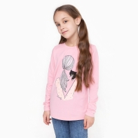 Лонгслив для девочки, цвет пудра, рост 158 см Лонгслив для девочки, цвет пудра, рост 158 см