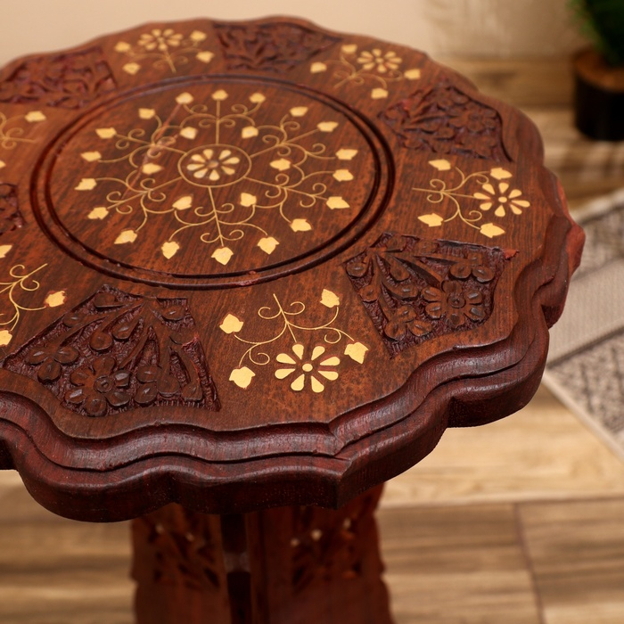 Стол "Цветок" дерево 30х30х63,5 см