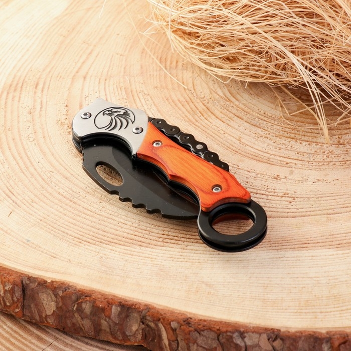 Нож складной Нож складной "Феникс" 16см, клинок 60мм/2мм, с кольцом