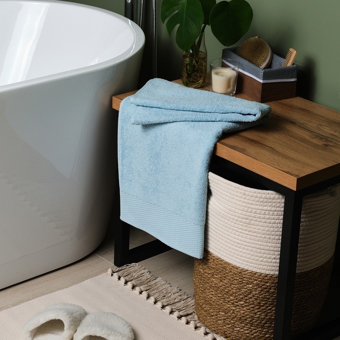 Полотенце махровое LoveLife Полотенце махровое LoveLife "Classic" 70х130 см, аквамарин, 100% хлопок, 450 гр/м2