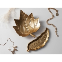 Блюдо для фруктов Доляна &laquo;Золотой лист&raquo;, 27&times;24 см, цвет золотой