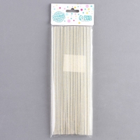 Трубочки для коктейля &laquo;Блёстки&raquo;, в набор 12 шт., цвет золотой