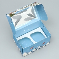 Коробка складная с двусторонним нанесением &laquo;Снежного Нового года&raquo;, 16 х 10 х 10 см, Новый год