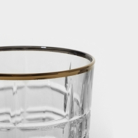 Набор низких стаканов стеклянных «Даллас Голд», 300 мл, 2 шт Набор низких стаканов стеклянных «Даллас Голд», 300 мл, 2 шт