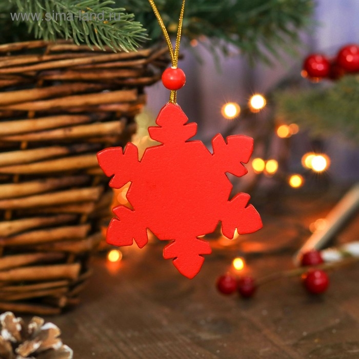 Подвеска новогодняя &laquo;Снежинка&raquo;, МИКС