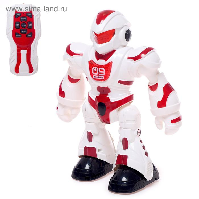 Робот радиоуправляемый &laquo;Танцор&raquo;, световые и звуковые эффекты, работает от батареек, цвета МИКС