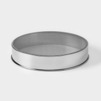 Сито для просеивания Доляна &laquo;Металлик&raquo;, d=24 см, цвет серебристый