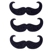 Карнавальные усы &laquo;Пуаро&raquo;, на клеевой основе, набор 3 штуки
