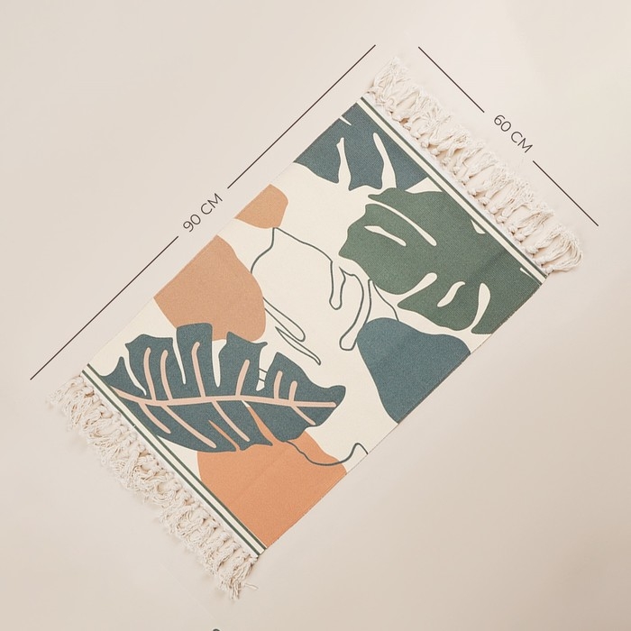 Коврик для дома SL Home Cotton, 60&times;90 см, цвет молочный