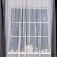 Гирлянда &laquo;Занавес&raquo; 2 &times; 1.5 м, IP20, прозрачная нить, 360 LED, свечение синее, 8 режимов, 220 В