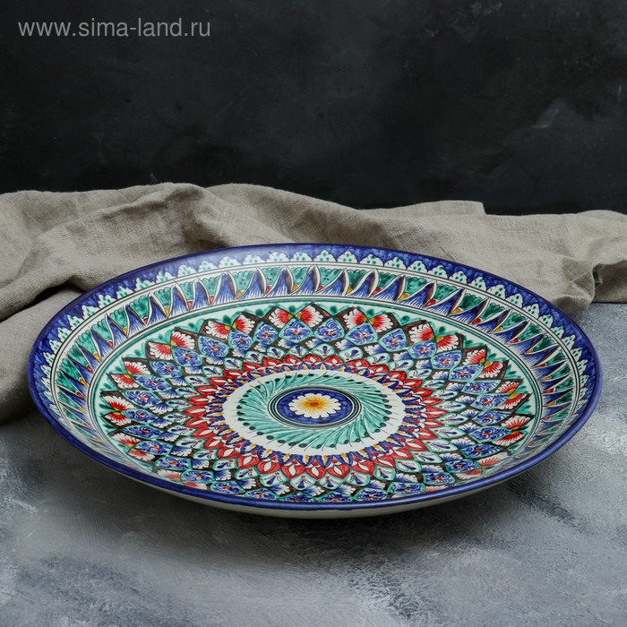 Ляган круглый Риштанская Керамика, 41см Ляган круглый Риштанская Керамика, 41см