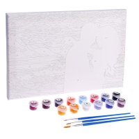 Картина по номерам на холсте с подрамником &laquo;Объятия на закате&raquo;, 20х30 см