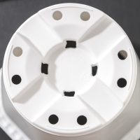 Горшок для цветов «Роза», 2 л, d=14 см, цвет белый Горшок для цветов «Роза», 2 л, d=14 см, цвет белый