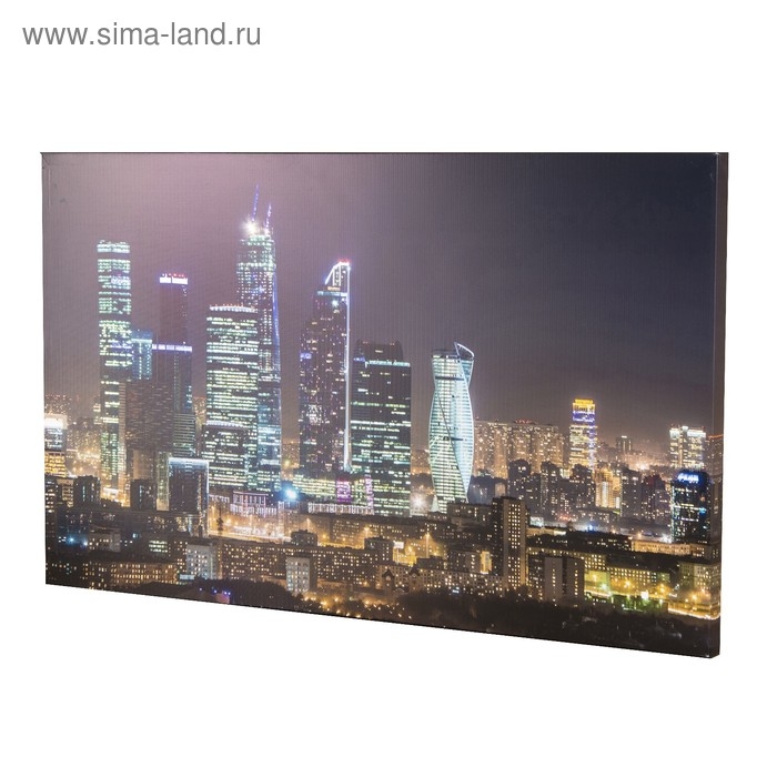 Картина на холсте "Ночные огни" 60*100 см