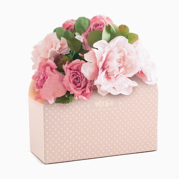 Коробка для цветов складная «Для тебя», 17 × 13 × 7 см Коробка для цветов складная «Для тебя», 17 × 13 × 7 см