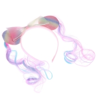 Карнавальный ободок «Девчушка» с цветными прядями Карнавальный ободок «Девчушка» с цветными прядями