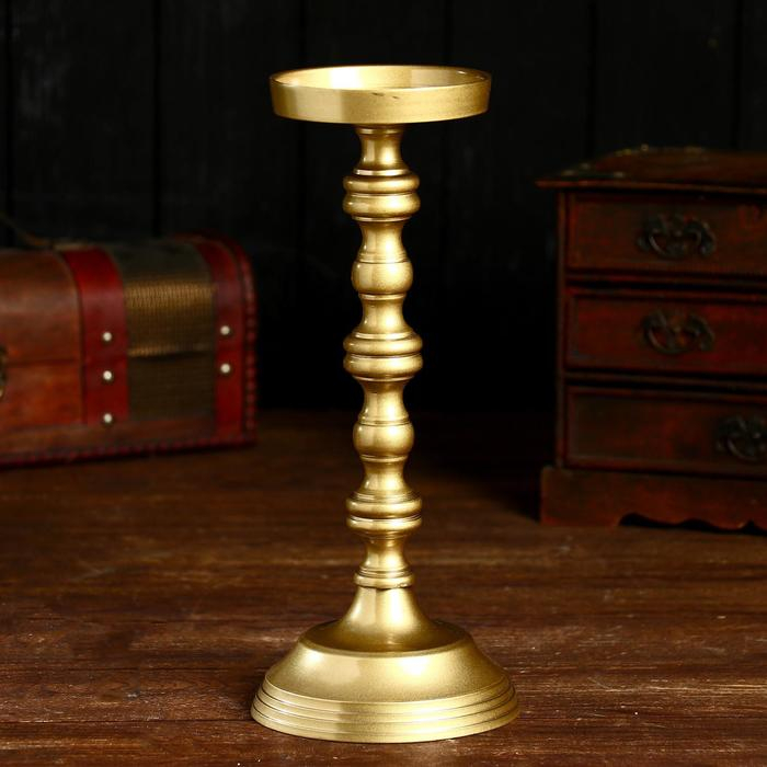 Подсвечник Подсвечник "Анселл" алюминий 12х12х28 см