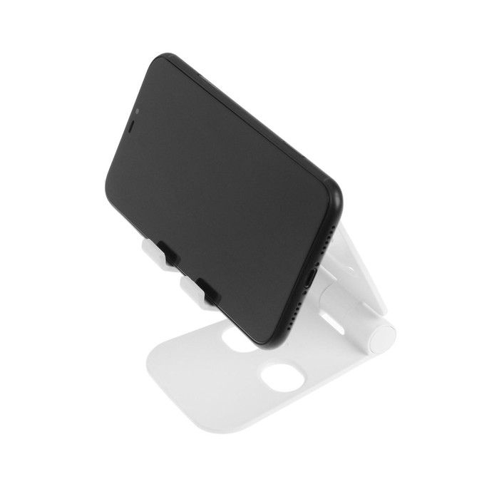 Подставка для телефона Luazon, регулируемая высота, силиконовые вставки, белая