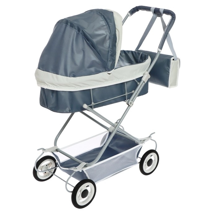 Коляска для кукол №7, с сумкой, цвет серый Коляска для кукол №7, с сумкой, цвет серый