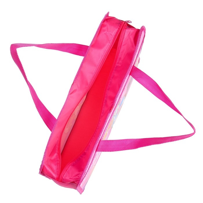 Папка с ручками пластиковая А4, 37 х 22 х 5 см Папка с ручками пластиковая А4, 37 х 22 х 5 см "Принцесса"