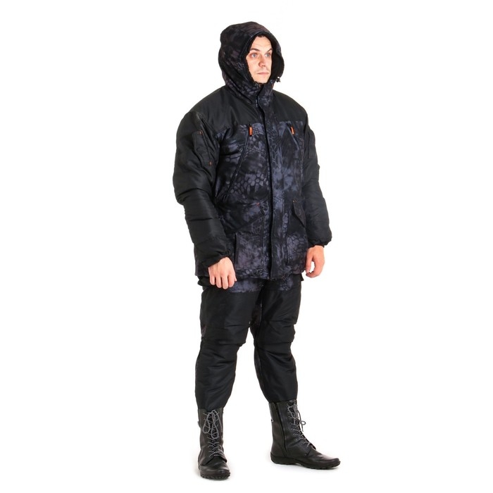 Костюм зимний &laquo;ГЕРКОН&raquo; кмф "черный питон" ткань: Алова/Кошачий глаз, 52-54/182-188