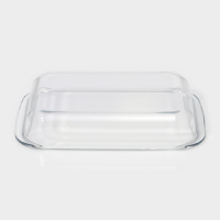 Форма для запекания и выпечки из жаропрочного стекла прямоугольная Доляна &laquo;Фуэго&raquo;, 1 л, 25,7&times;14,5&times;4,7 см