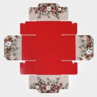 Коробка подарочная новогодняя складная «Новогодняя акварель», 14 х 14 х 8 см, Новый год Коробка подарочная новогодняя складная «Новогодняя акварель», 14 х 14 х 8 см, Новый год